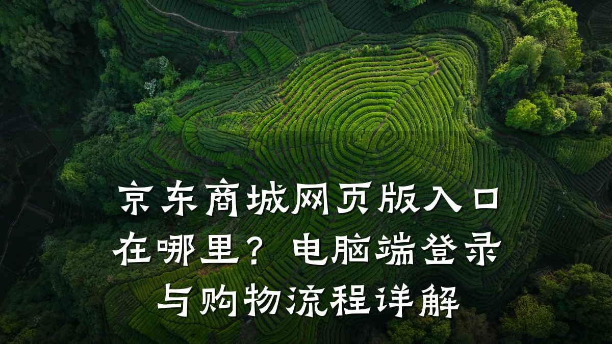 京东商城网页版入口在哪里？电脑端登录与购物流程详解