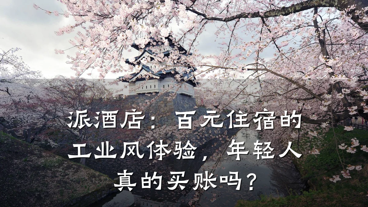 派酒店:百元住宿的工业风体验,年轻人真的买账吗?