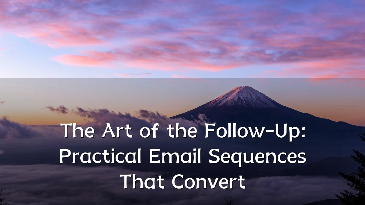 The Art of the Follow-Up: Practical Email Sequences That Convert