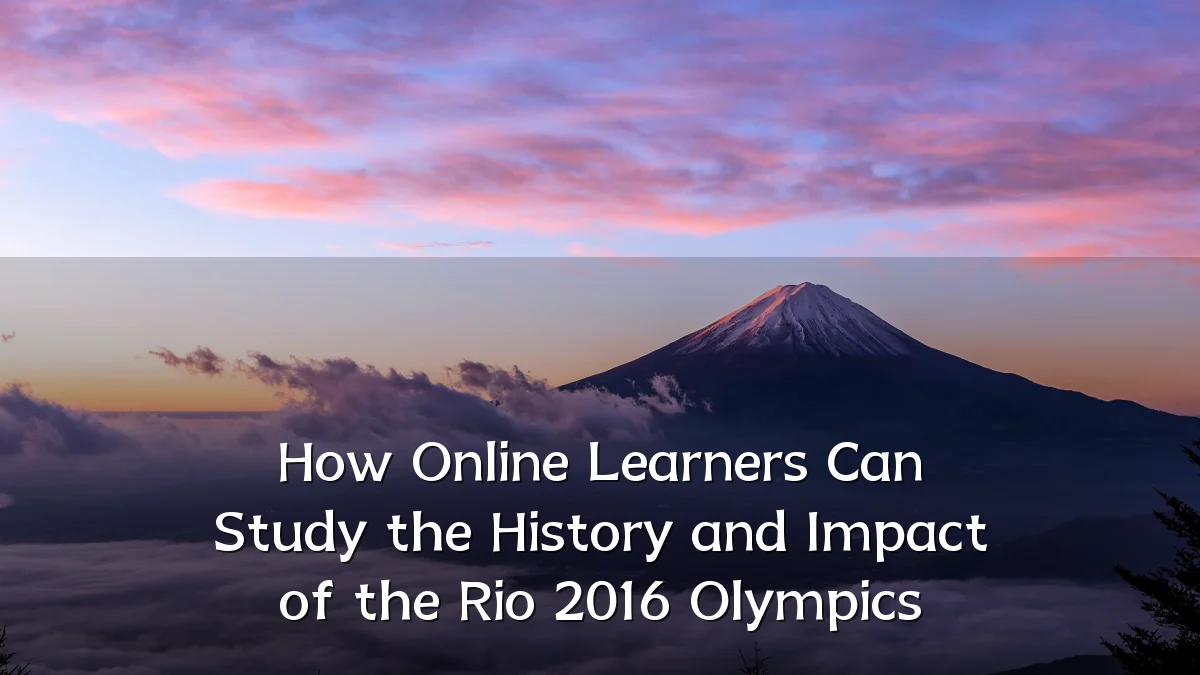 How Online Learners Can Study the History and Impact of the Rio 2016 Olympics