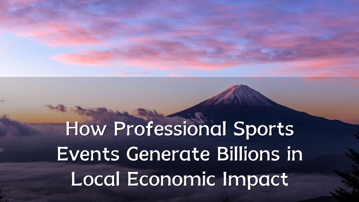 How Professional Sports Events Generate Billions in Local Economic Impact