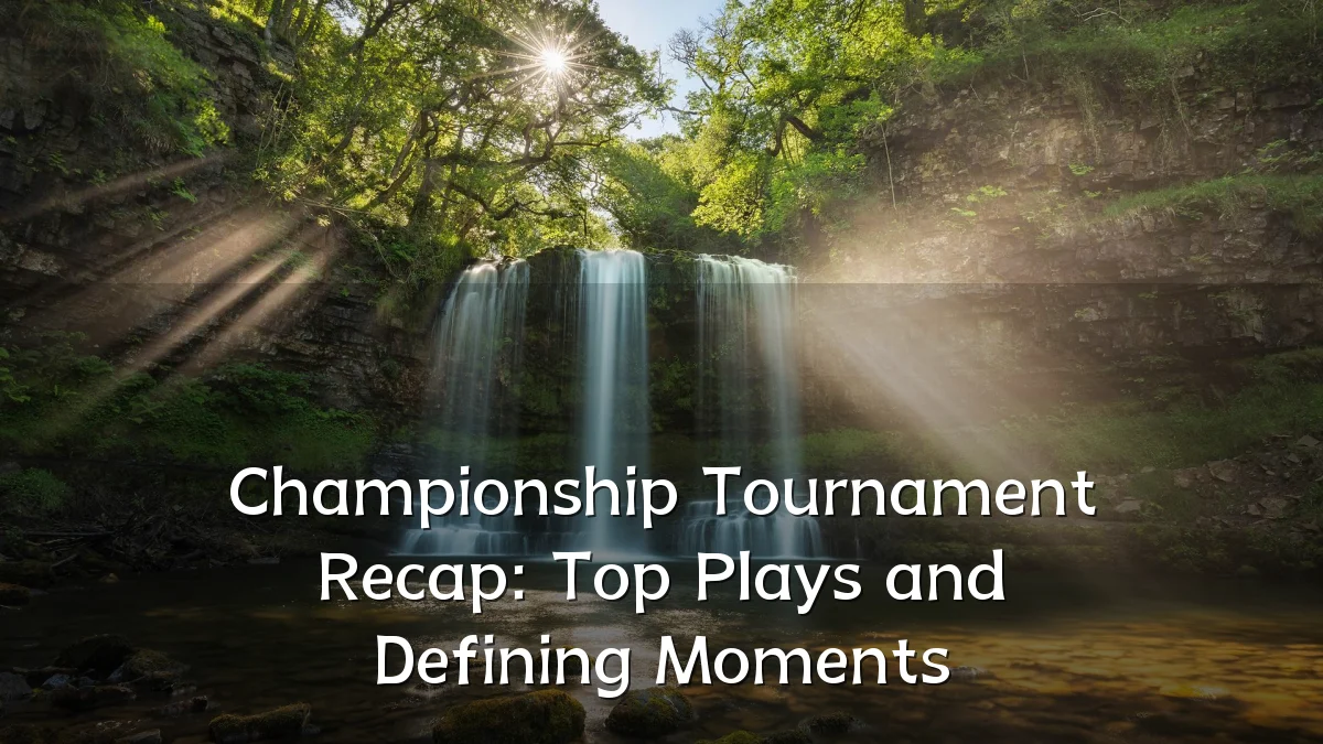 Championship Tournament Recap: Top Plays and Defining Moments