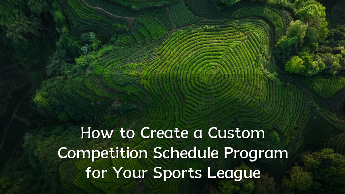 How to Create a Custom Competition Schedule Program for Your Sports League