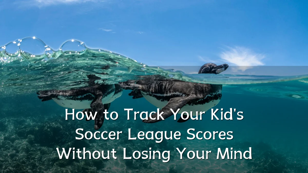 How to Track Your Kid's Soccer League Scores Without Losing Your Mind